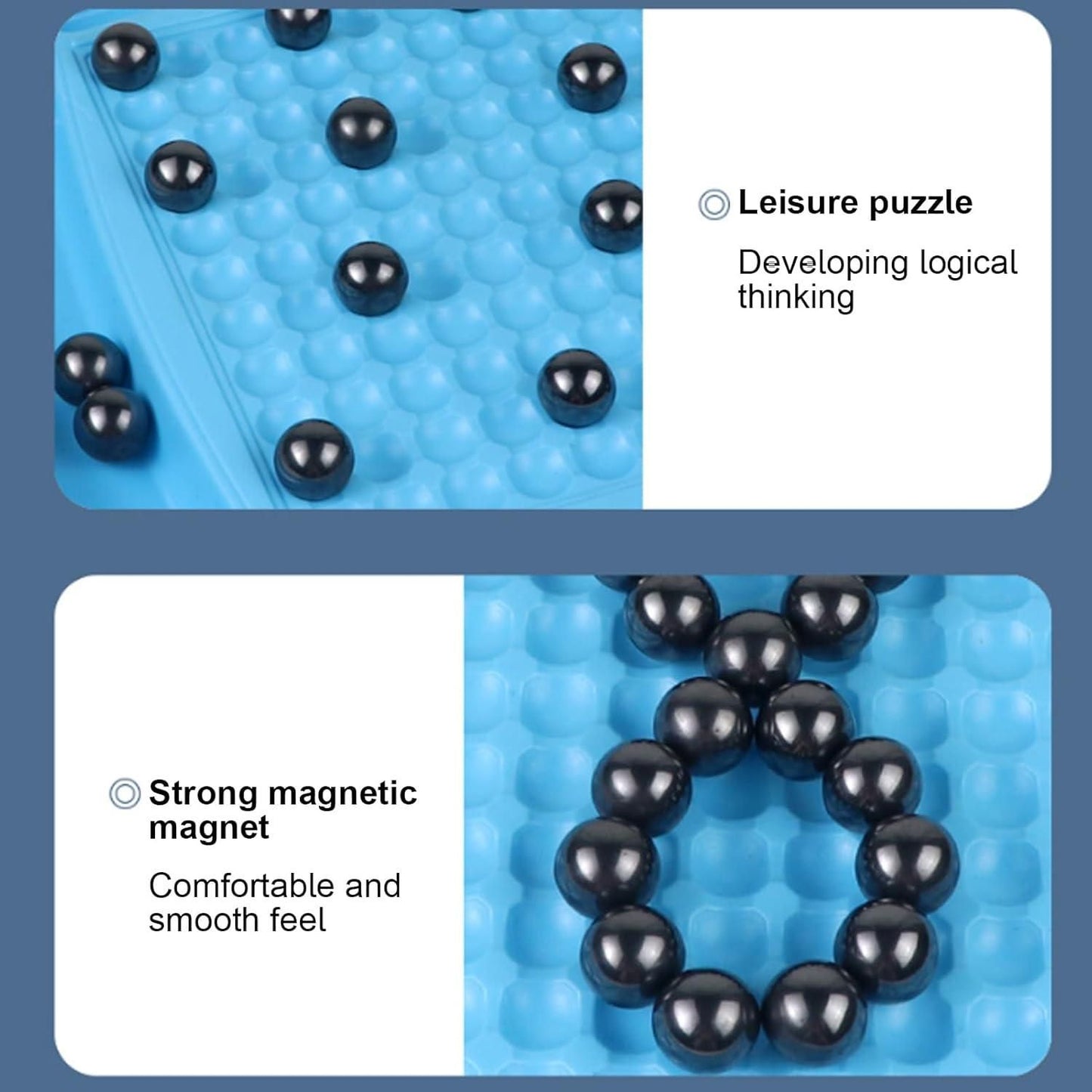 Magnetic Battle Game with 20 Steel Balls ? Strategy Board Game for Family