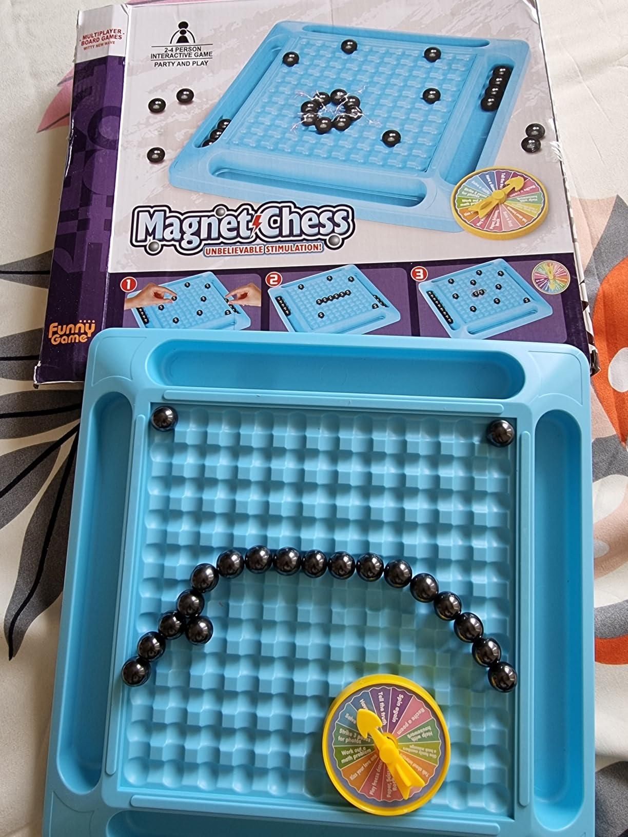 Magnetic Battle Game with 20 Steel Balls ? Strategy Board Game for Family
